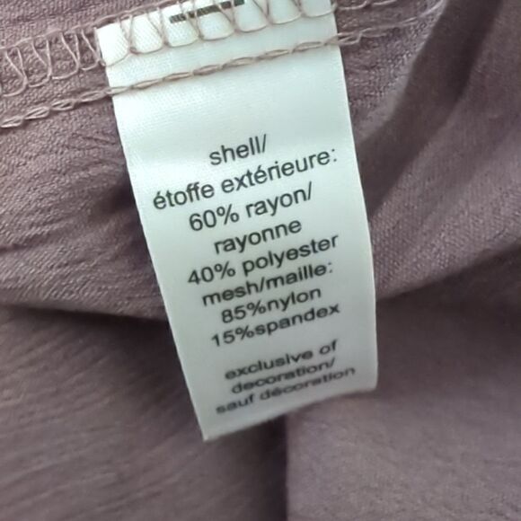 Maurices Purple Short Sleeve Blouse - Picture 5 of 5